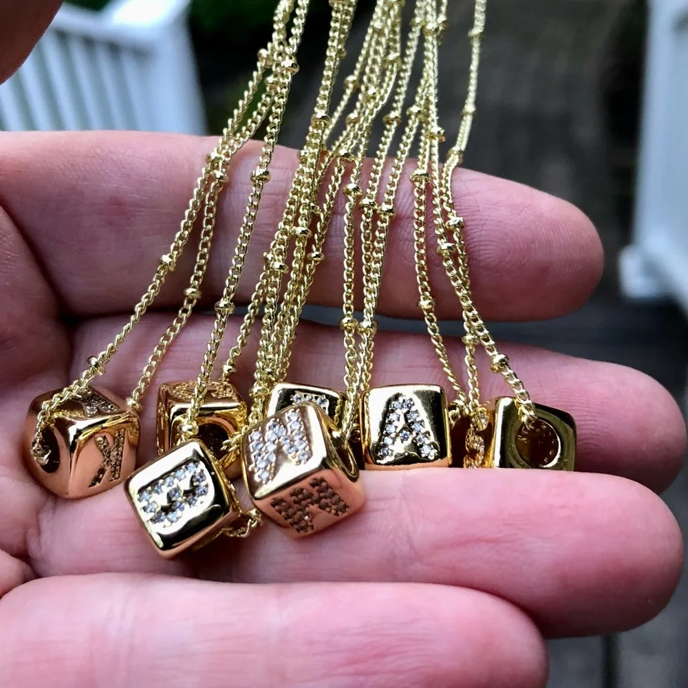 💗BACK IN STOCK!! Gold Dipped Charms on 16” Satellite Chain - Picture 2 of 8